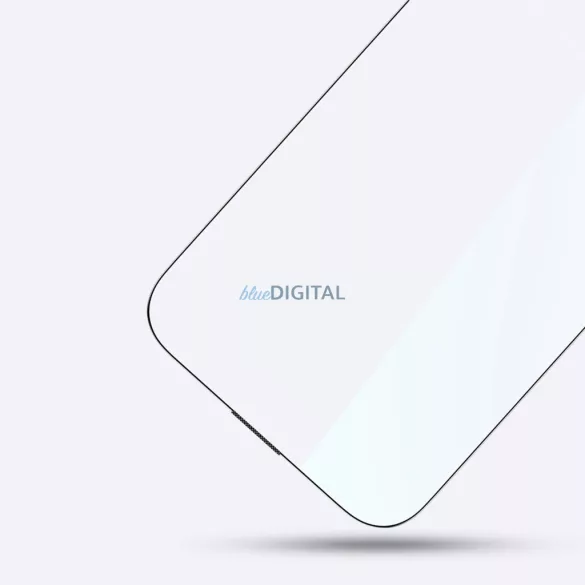 AmazingThing Titan Max kékfényszűrős tükröződésmentes edzett üveg fekete szegéllyel iPhone 16