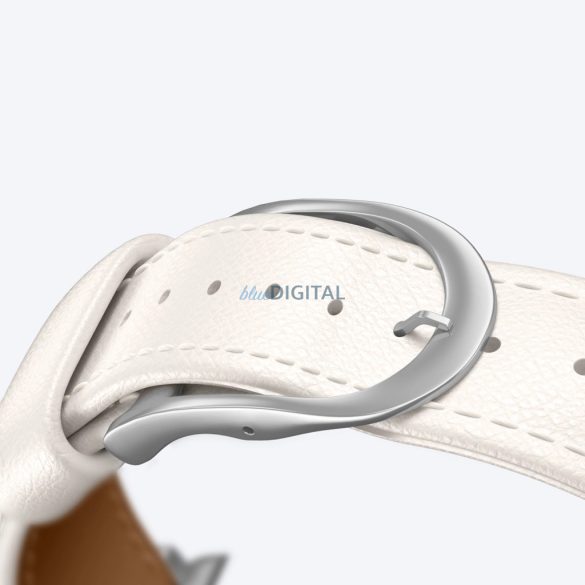 AmazingThing Class Band szíj Apple Watch 45 / 46 / 49 mm-es órájához - világos bézs színű