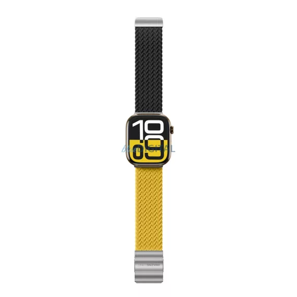 2 darabos AmazingThing Blend szett Apple Watch 45/46/49mm-es - Sárga-fekete/fekete színben