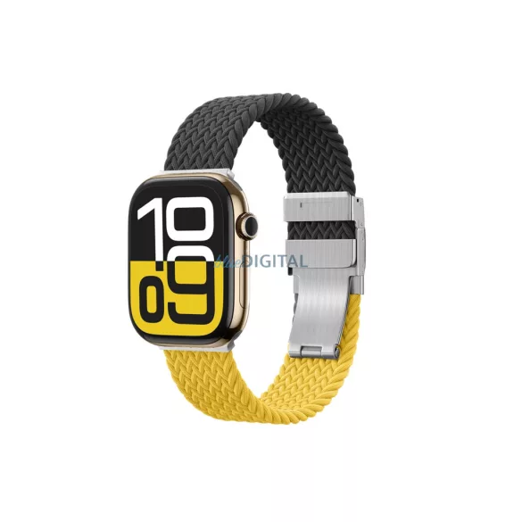 2 darabos AmazingThing Blend szett Apple Watch 45/46/49mm-es - Sárga-fekete/fekete színben