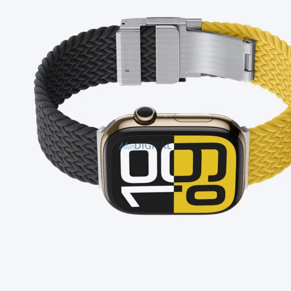 2 darabos AmazingThing Blend szett Apple Watch 45/46/49mm-es - Sárga-fekete/fekete színben