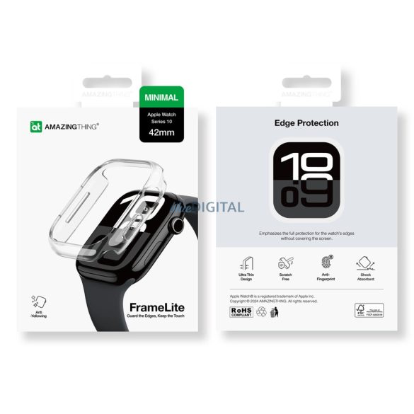 AmazingThing Minimal tok Apple Watch 42mm - átlátszó