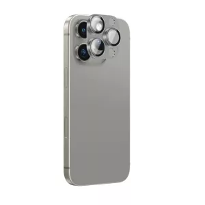 AmazingThing Aviation-Grade Alloy kamera lencse védő edzett üveg szürke szegéllyel iPhone 16 Pro/16 Pro Max