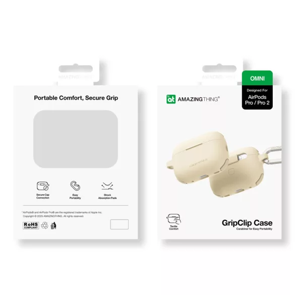 AmazingThing Omni tok AirPods Pro 2 - bézs