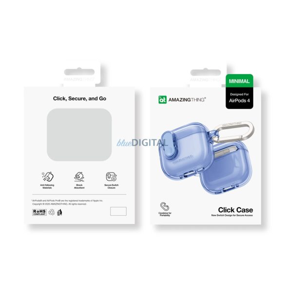 AmazingThing Minimal tok AirPods 4 - kék
