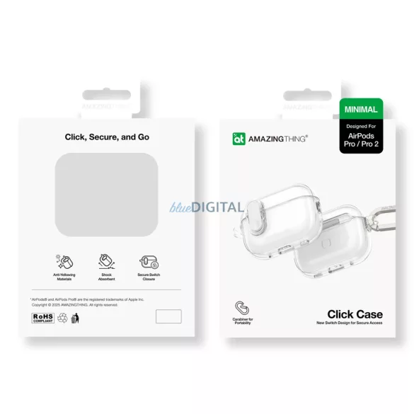 AmazingThing Minimal tok AirPods Pro 2 - átlátszó
