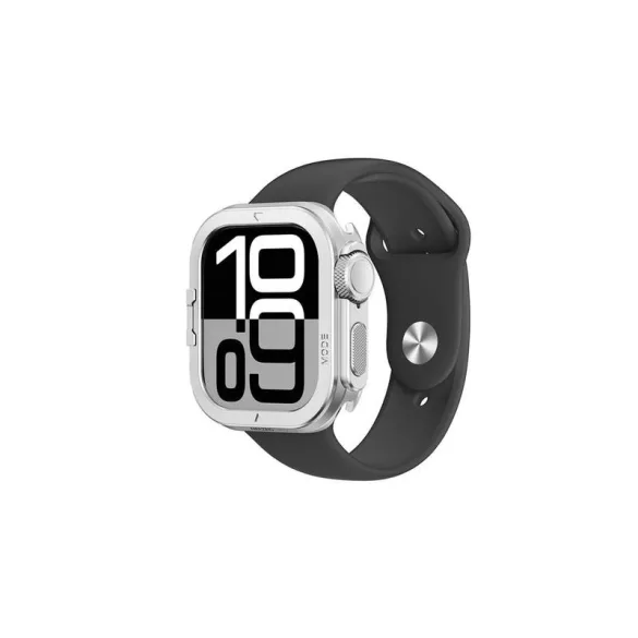 AmazingThing Titan Pro fém tok Apple Watch 11 46mm alumínium - ezüst
