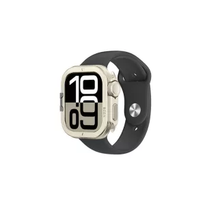 AmazingThing Titan Pro fém tok Apple Watch 11 46mm alumíniumhoz - titán