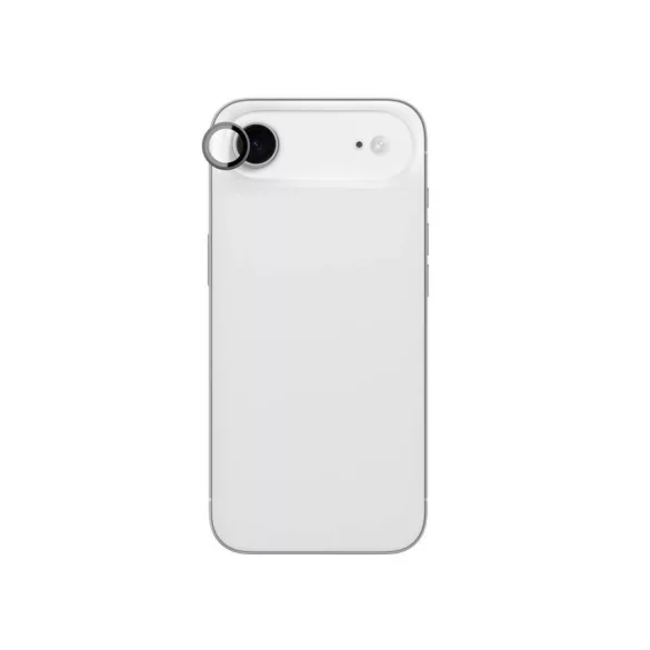 AmazingThing lencseüveg iPhone 17 Air készülékhez fekete alumínium kerettel