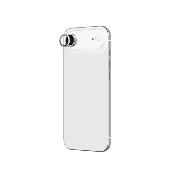 AmazingThing lencseüveg iPhone 17 Air készülékhez ezüst alumínium kerettel