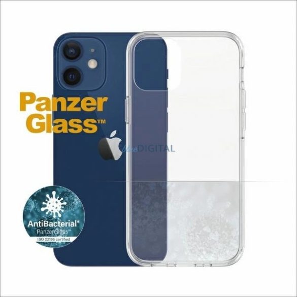 PanzerGlass ClearCase Antibacterial tok iPhone 12 mini - átlátszó