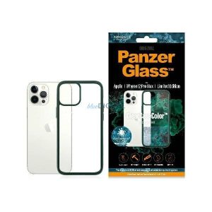 PanzerGlass ClearCase tok iPhone 12 Pro Max - átlátszó-zöld