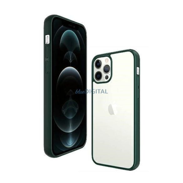 PanzerGlass ClearCase tok iPhone 12 Pro Max - átlátszó-zöld