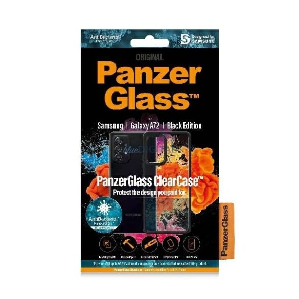 PanzerGlass ClearCase tok Samsung Galaxy A72 - fekete