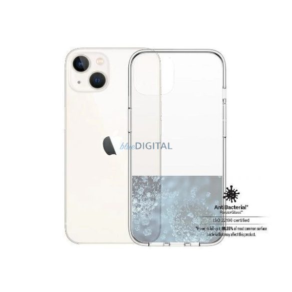 PanzerGlass ClearCase Military Grade Antibacterial tok iPhone 13/14/15 - átlátszó