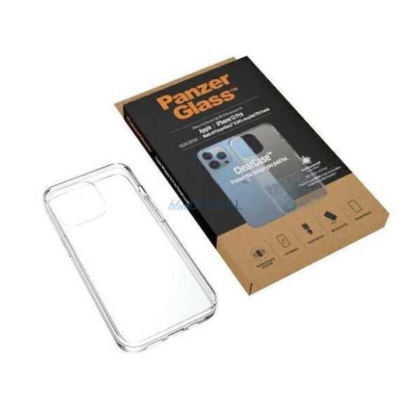 PanzerGlass ClearCase Military Grade Antibacterial tok iPhone 13 Pro - átlátszó