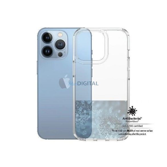 PanzerGlass HardCase Antibacterial Military Grade tok iPhone 13 Pro - átlátszó