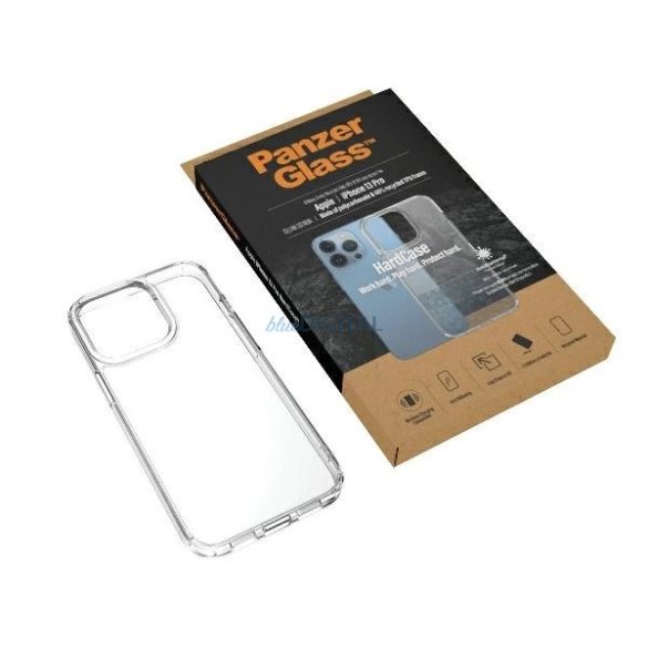 PanzerGlass HardCase Antibacterial Military Grade tok iPhone 13 Pro - átlátszó