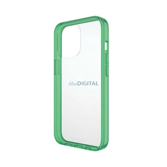 PanzerGlass ClearCase Military Grade Antibacterial tok iPhone 13 Pro - átlátszó-zöld