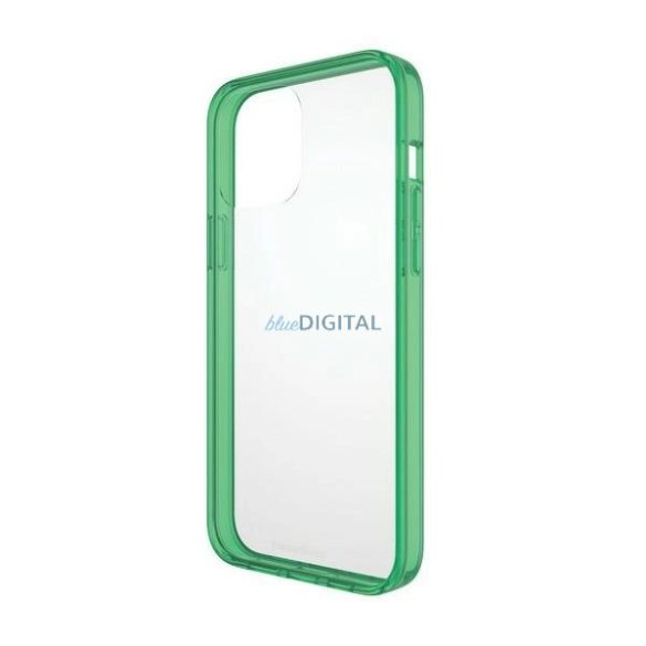 PanzerGlass ClearCase Military Grade Antibacterial tok iPhone 13 Pro Max - átlátszó-zöld