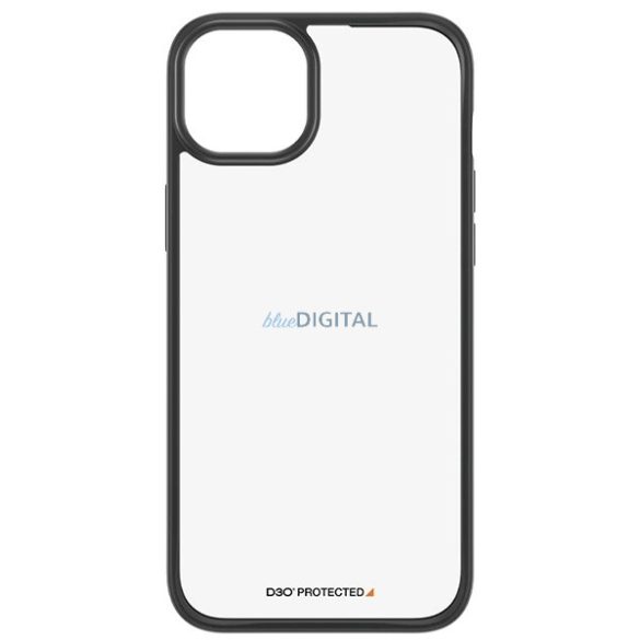 PanzerGlass ClearCase Military Grade tok iPhone 14 Plus/15 Plus - átlátszó-fekete