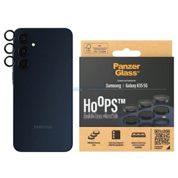 PanzerGlass Hoops Camera kamera lencse védő fólia Samsung Galaxy A35 5G