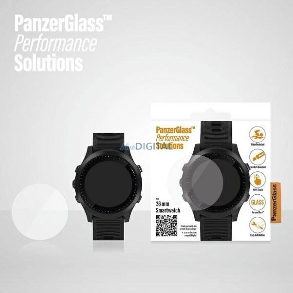 PanzerGlass SmartWatch edzett üveg Garmin / Huawei 36mm okosórához