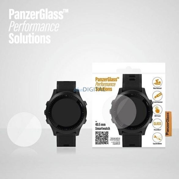 PanzerGlass SmartWatch edzett üveg Garmin Forerunner 235/Fenix ​​6X Pro/Fenix ​​6X Pro Sapphire/Polar Vantage V/Fossil Q Explorist Gem 4.