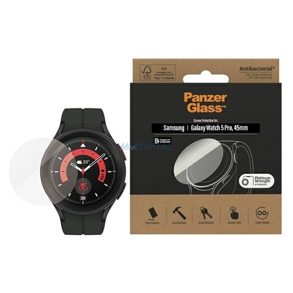 PanzerGlass Screen Protector edzett üveg Samsung Galaxy Watch 5 Pro 45 mm