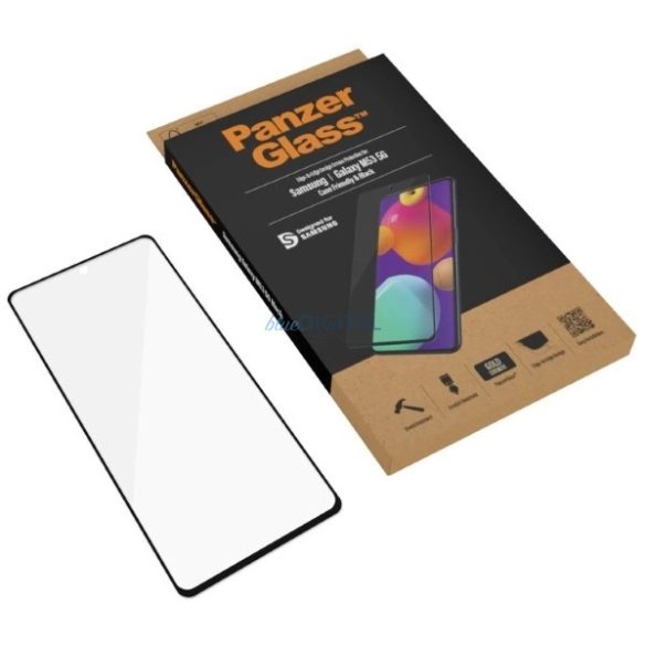 PanzerGlass E2E Regular edzett üveg fekete szegéllyel Samsung Galaxy M53