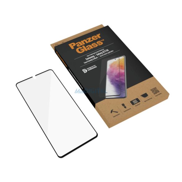 PanzerGlass E2E Regular edzett üveg fekete szegéllyel Samsung Galaxy A73