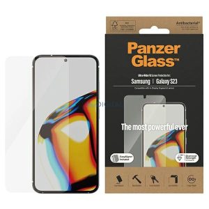 PanzerGlass Ultra-Wide Fit edzett üveg felhelyezést segítő kerettel Samsung Galaxy S23