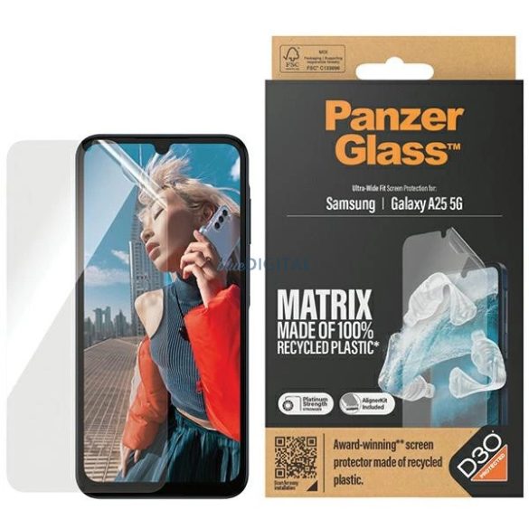 PanzerGlass Ultra-Wide Fit D3O edzett üveg Samsung Galaxy A25