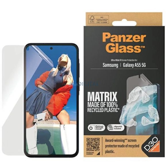 PanzerGlass Matrix Ultra-Wide Fit fólia Samsung Galaxy A55 5G