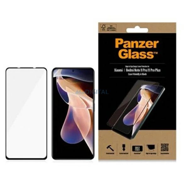 PanzerGlass E2E Regular edzett üveg fekete szegéllyel Xiaomi Redmi Note 11 Pro/11 Pro Plus 5G