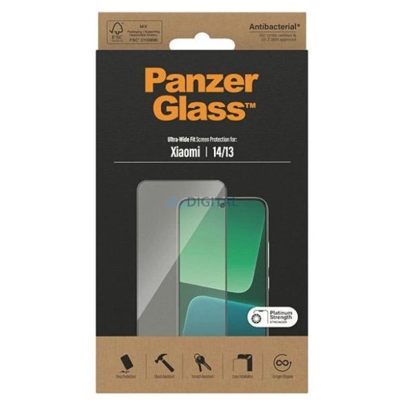 PanzerGlass Ultra-Wide Fit edzett üveg Xiaomi 14 / Xiaomi 13