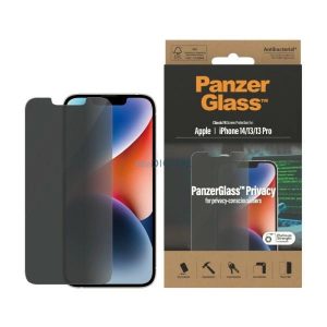 PanzerGlass Classic Fit Antibacterial betkintésvédett edzett üveg iPhone 14 / iPhone 13 Pro / iPhone 13