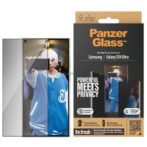 PanzerGlass Ultra-Wide Fit betekintésvédett edzett üveg felhelyezést segítő kerettel Samsung Galaxy S24 Ultra