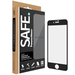 SAFE by PanzerGlass edzett üveg fekete szegéllyel iPhone SE 2020 / iPhone SE 2022 / iPhone 8 / iPhone 7 / iPhone 6 / iPhone 6S