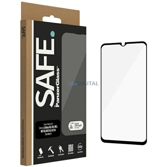 SAFE by PanzerGlass edzett üveg fekete szegéllyel Samsung Galaxy A13 / A23 / M13 / M23 5G / A23 5G