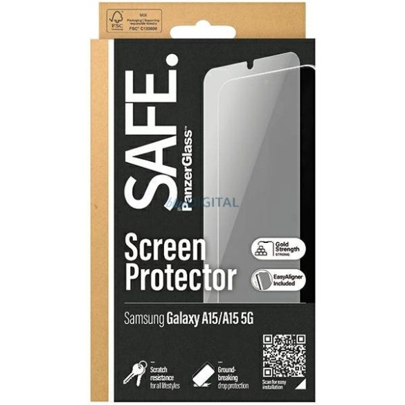 SAFE by PanzerGlass edzett üveg Samsung Galaxy A15 / Samsung Galaxy A15 5G