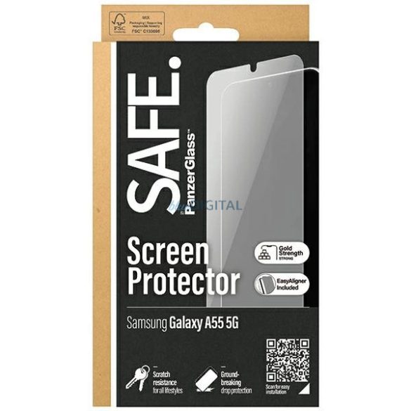 SAFE by PanzerGlass Ultra-Wide Fit edzett üveg Samsung Galaxy A55 5G A556