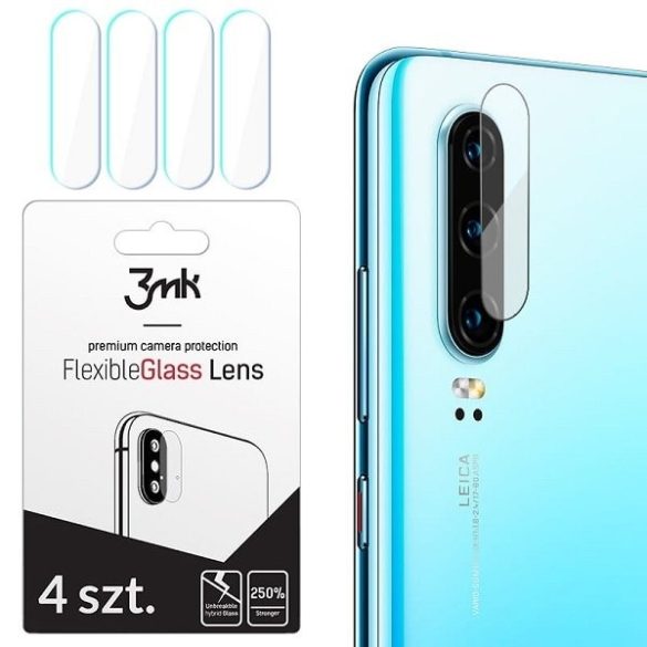 3MK FlexibleGlass Lens Samsung Galaxy G975 S10 Plus hibrid üveg kamera lencsére 4db kijelzőfólia üvegfólia tempered glass