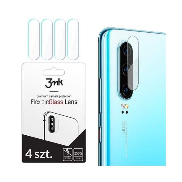 3MK FlexibleGlass Lens Samsung Galaxy G975 S10 Plus hibrid üveg kamera lencsére 4db kijelzőfólia üvegfólia tempered glass