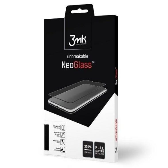 3MK NeoGlass iPhone Xr fekete fekete üvegfólia