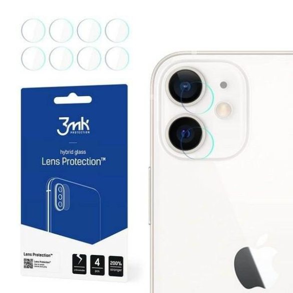 3MK Lens Védje iPhone 12 védelméről szóló kamera lencsére 4p védőfólia