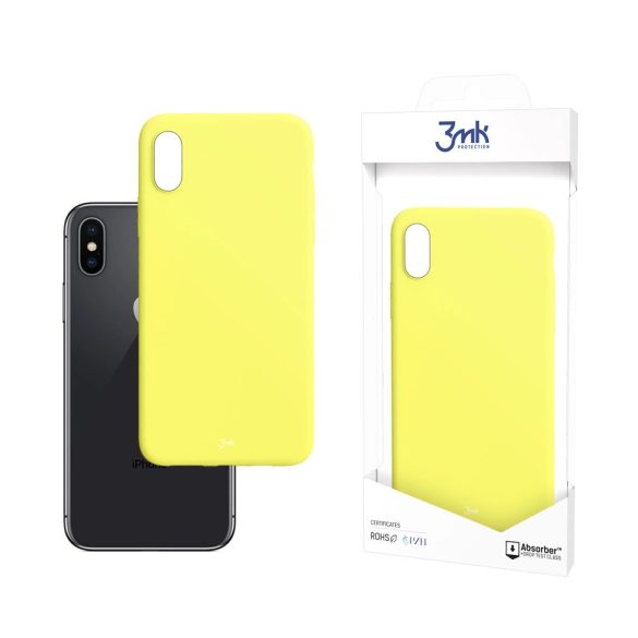 3mk Matt Case tok iPhone X/Xs - sárga