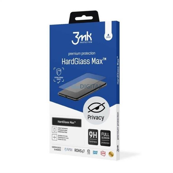 Apple iPhone 12 Mini - 3mk HardGlass Max Privacy™ - 3mk HardGlass Max Privacy™