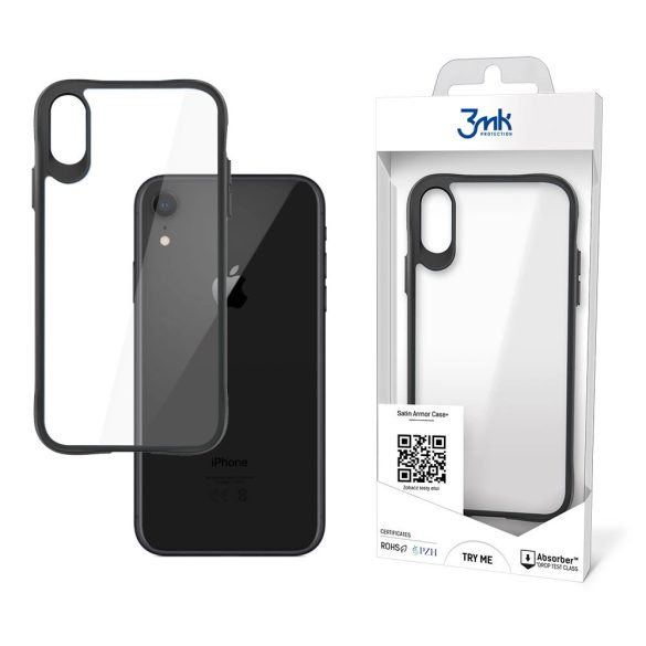 3mk Satin Armor Case+ tok iPhone XR - átlátszó