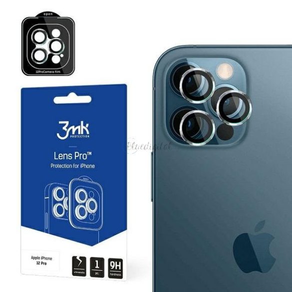 3MK Lens Protection Pro iPhone 12 Pro kamera lencséjét védő beépítő kerettel 1 pc. fólia